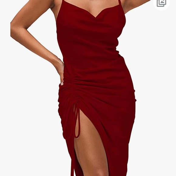 Ladies Satin Cocktail Dress - Picture 5 of 6